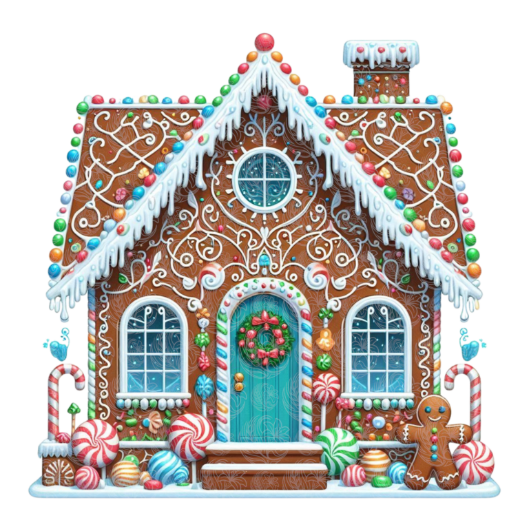 Christmas Whimsical Gingerbread House – GBH20576